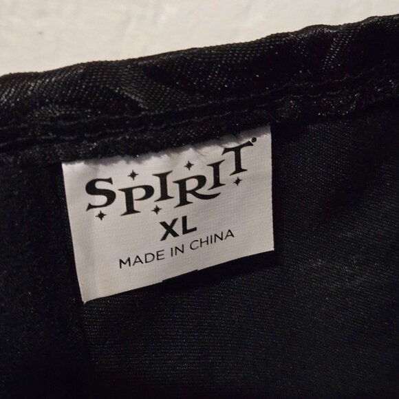 Gothic Brocade Lace-Up Corset Steampunk Black & Red Victorian Front Zipper XL - Picture 9 of 11